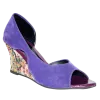 Fiorella Purple Peep Toes