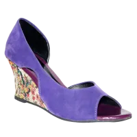 Fiorella Purple Peep Toes